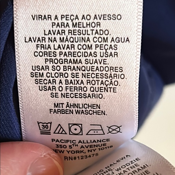 Jones New York Ruffle Front Blue Sleeveless Top, size S - Picture 7 of 9